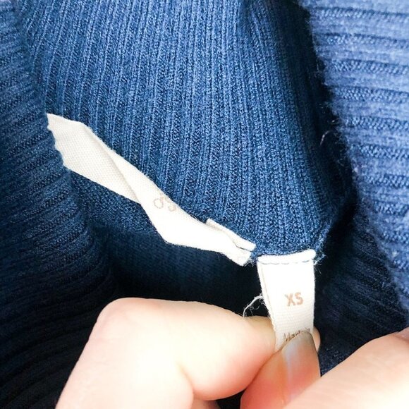 Soft Surroundings Blue Knit Turtleneck XS Pullover Sweater Womens - Picture 7 of 8